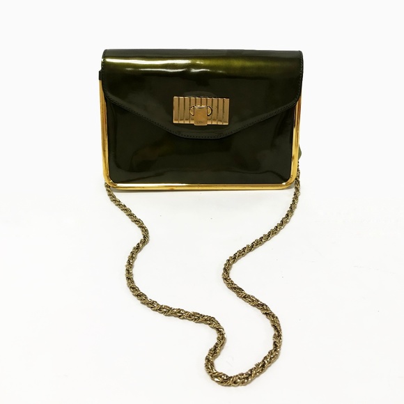 Chloe’ Sally Patent Leather Shoulder Bag - Picture 1 of 8